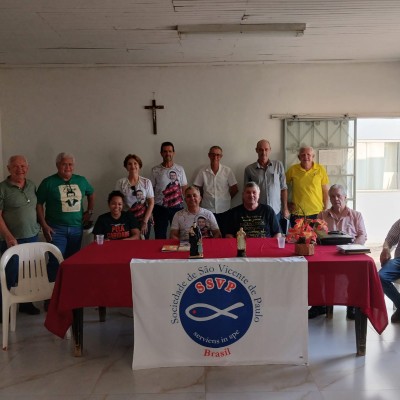 Visita do Conselho Metropolitano de Formiga ao Conselho Central de Lagoa da Prata e ao Lar São Vicente de Pa...