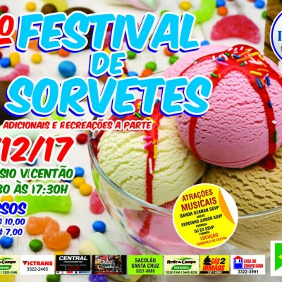 Tem Festival de Sorvete neste fim de semana