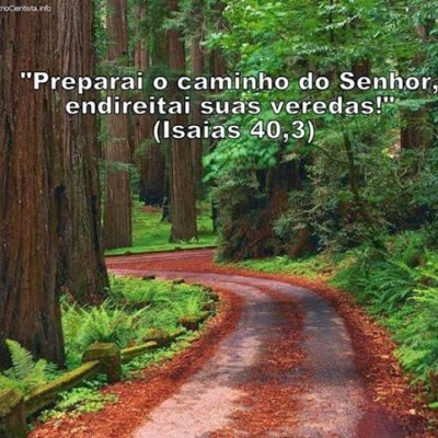 “Preparai o caminho do Senhor, endireitai as suas veredas.”