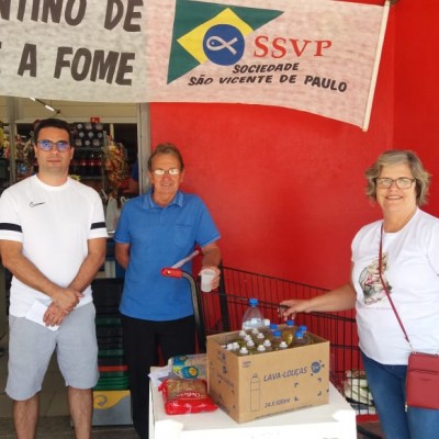 SSVP arrecada quase duas toneladas de alimentos