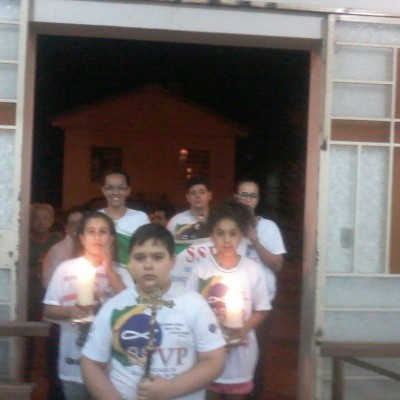 Vicentinos de Luz e Formiga rendem homenagens a São Vicente