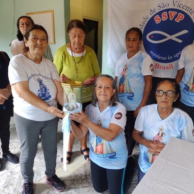 Imagem de Nossa Senhora de Fátima já peregrinou pelos Centrais de Bom Sucesso e Campo Belo